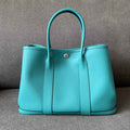 Hermes Garden Party 30 bag Epsom leather Green Blue