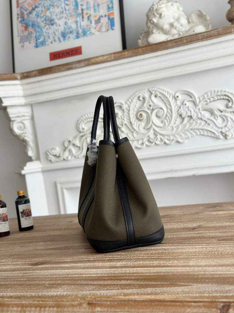 Hermes Garden Party 30 bag H266750 Green black