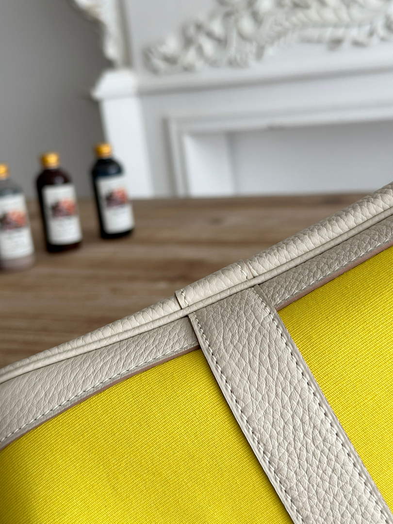 Hermes Garden Party 30 bag H266752 Lemon Yellow beige