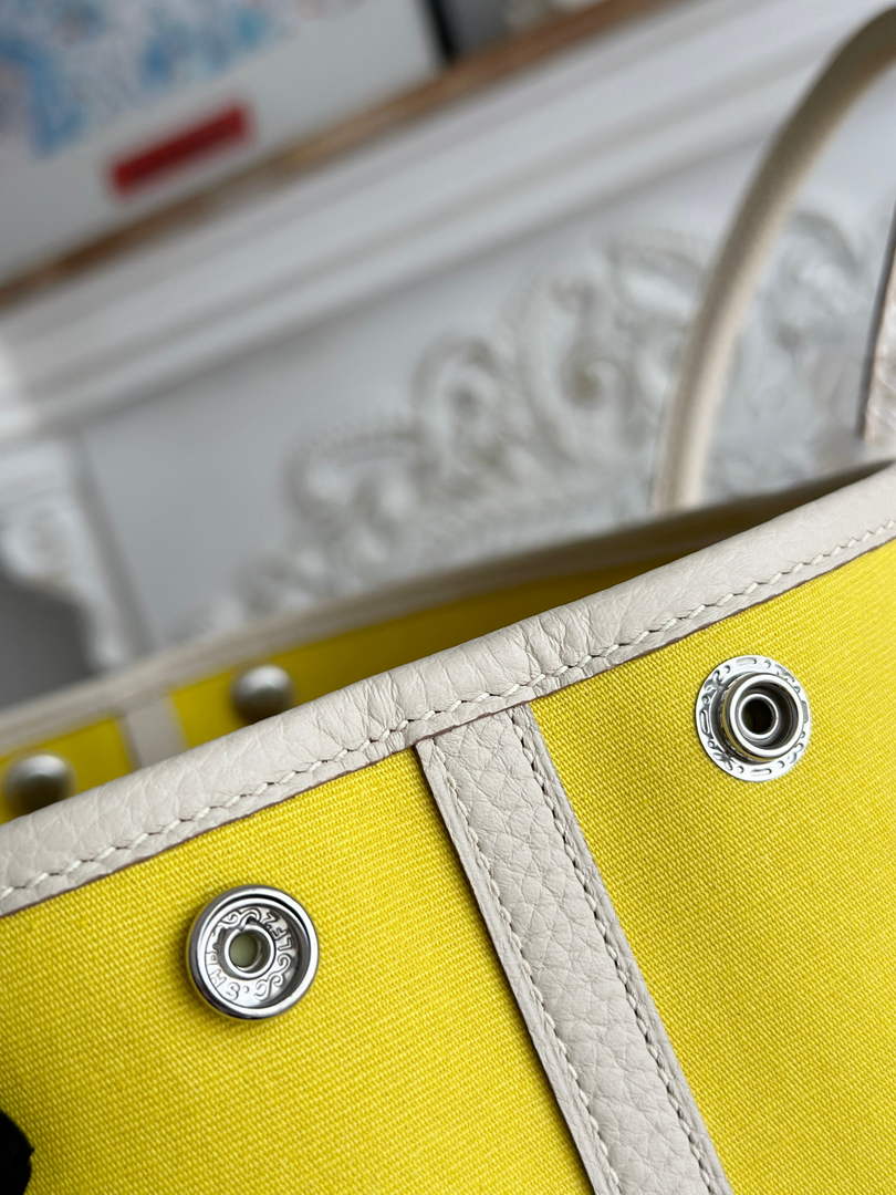 Hermes Garden Party 30 bag H266752 Lemon Yellow beige