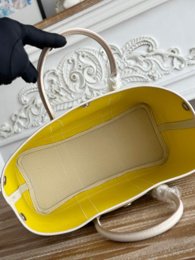 Hermes Garden Party 30 bag H266752 Lemon Yellow beige