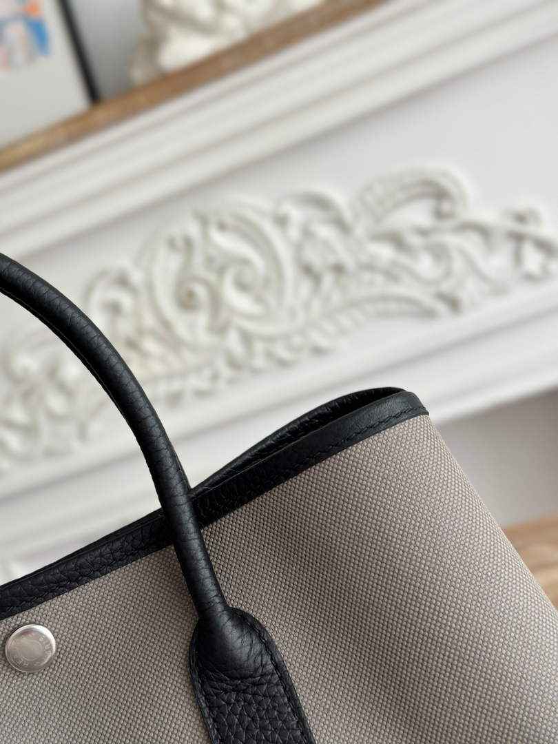 Hermes Garden Party 30 bag H266756 Gray black