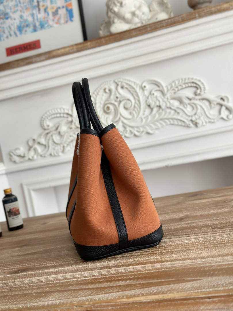 Hermes Garden Party 30 bag H266756 Brown black