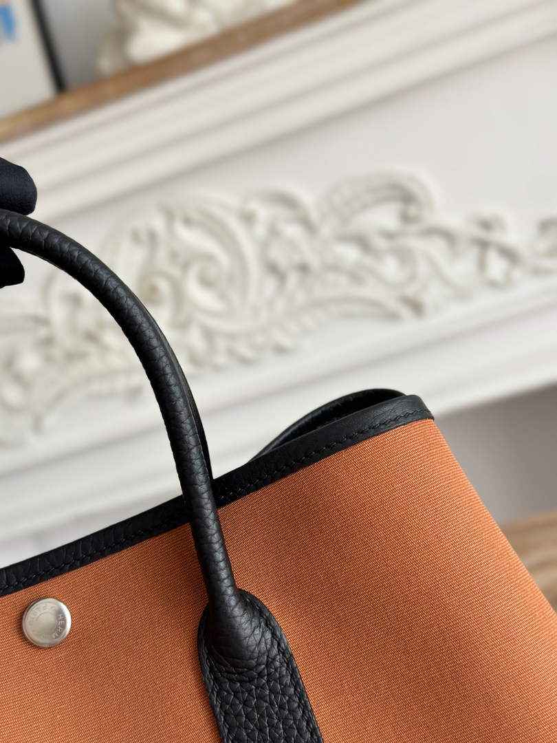 Hermes Garden Party 30 bag H266756 Brown black