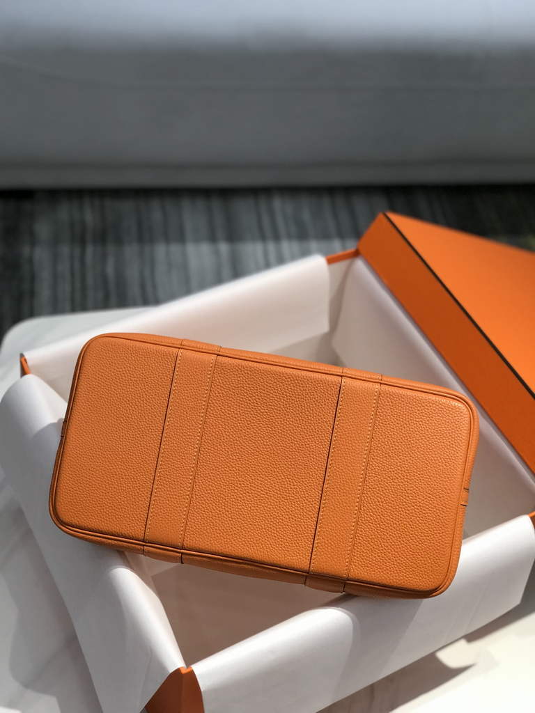 Hermes Garden Party 36 bag Orange Togo leather