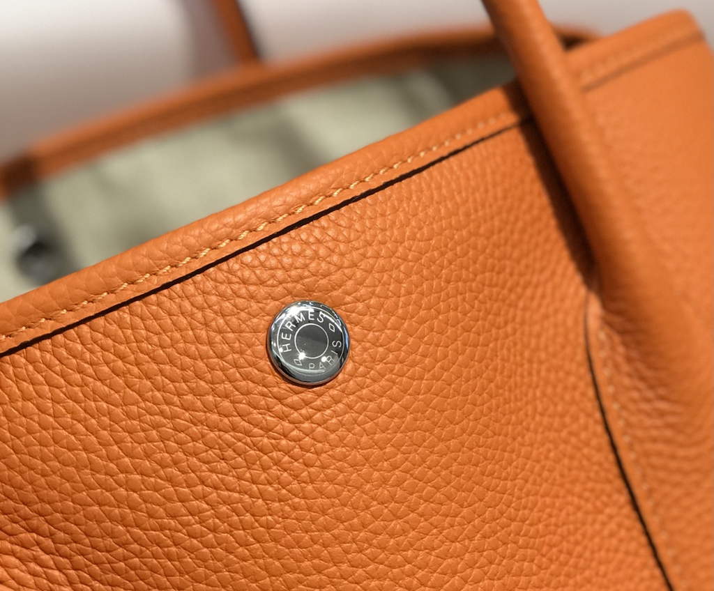 Hermes Garden Party 36 bag Orange Togo leather
