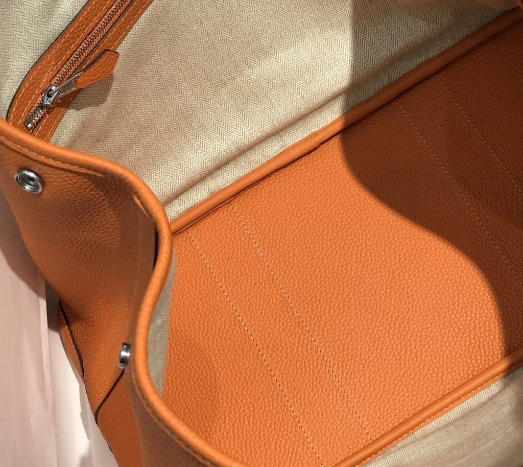 Hermes Garden Party 36 bag Orange Togo leather