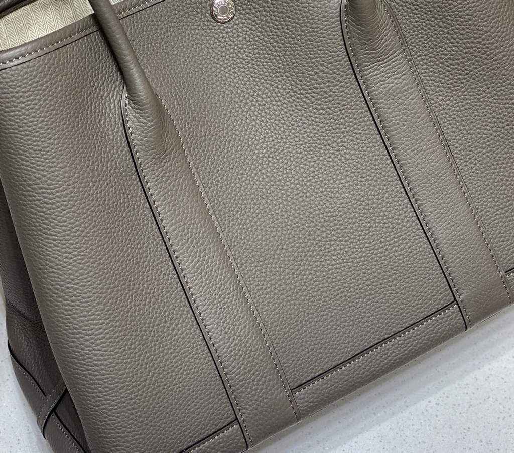 Hermes Garden Party 36 bag Dark Gray Togo leather
