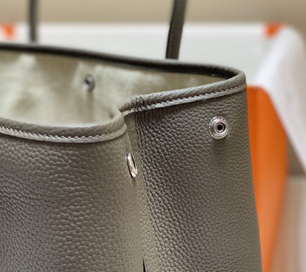 Hermes Garden Party 36 bag Dark Gray Togo leather