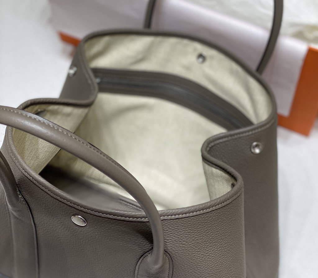 Hermes Garden Party 36 bag Dark Gray Togo leather