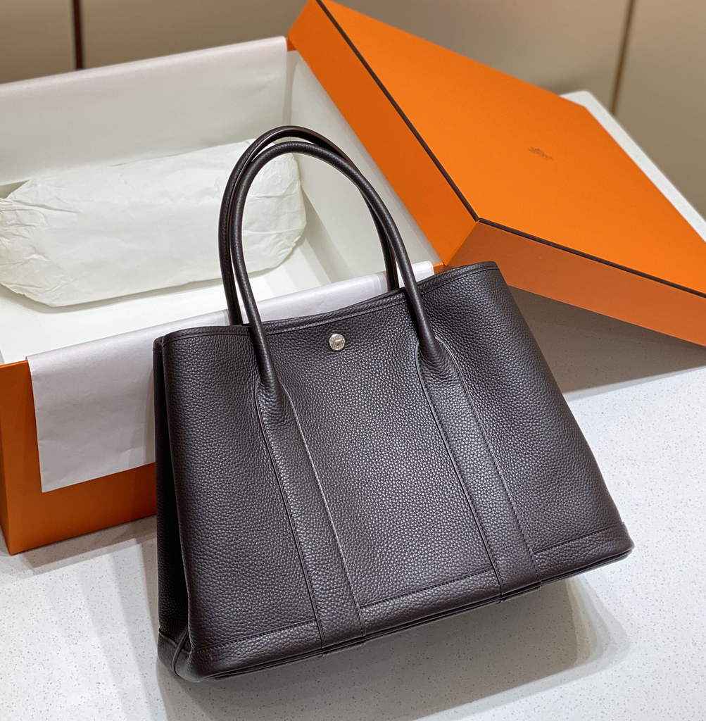 Hermes Garden Party 36 bag Brown Togo leather