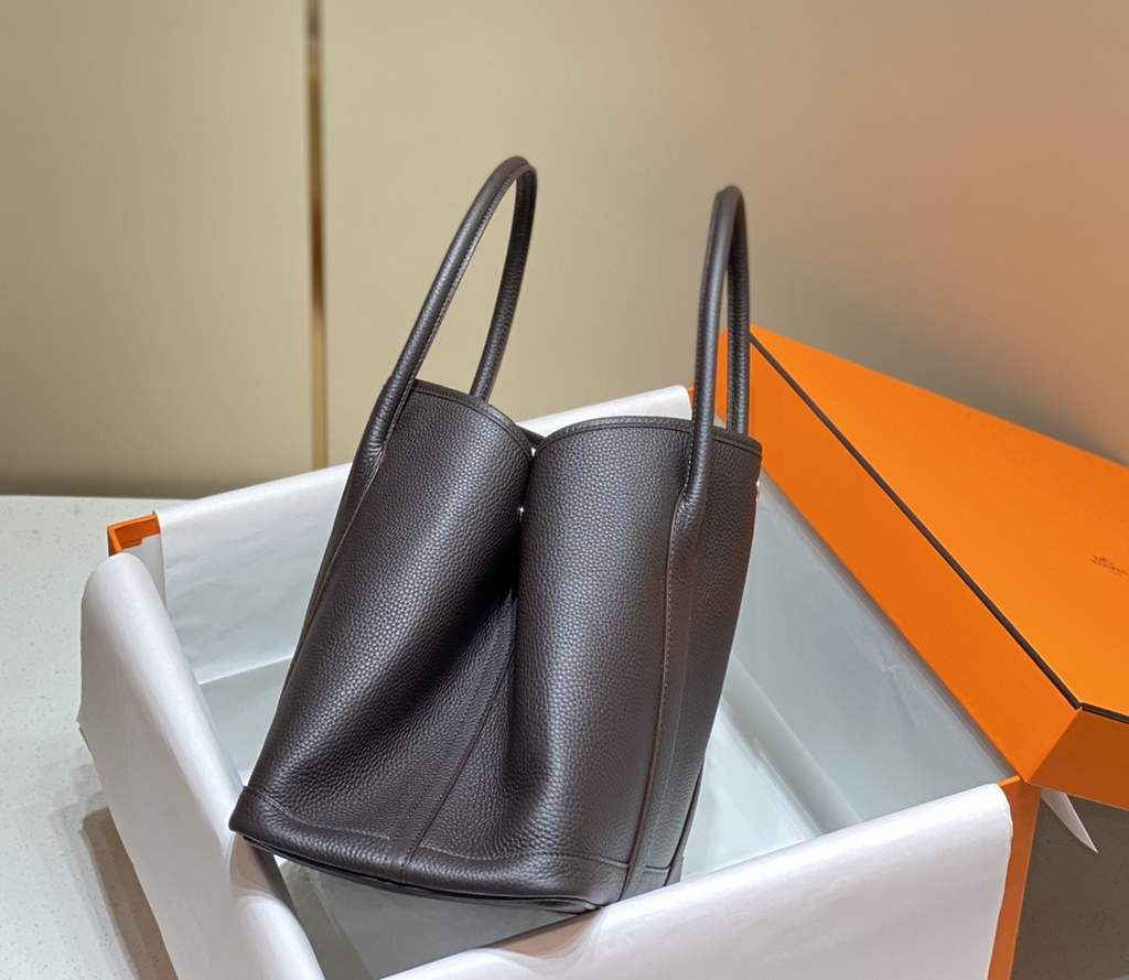 Hermes Garden Party 36 bag Brown Togo leather