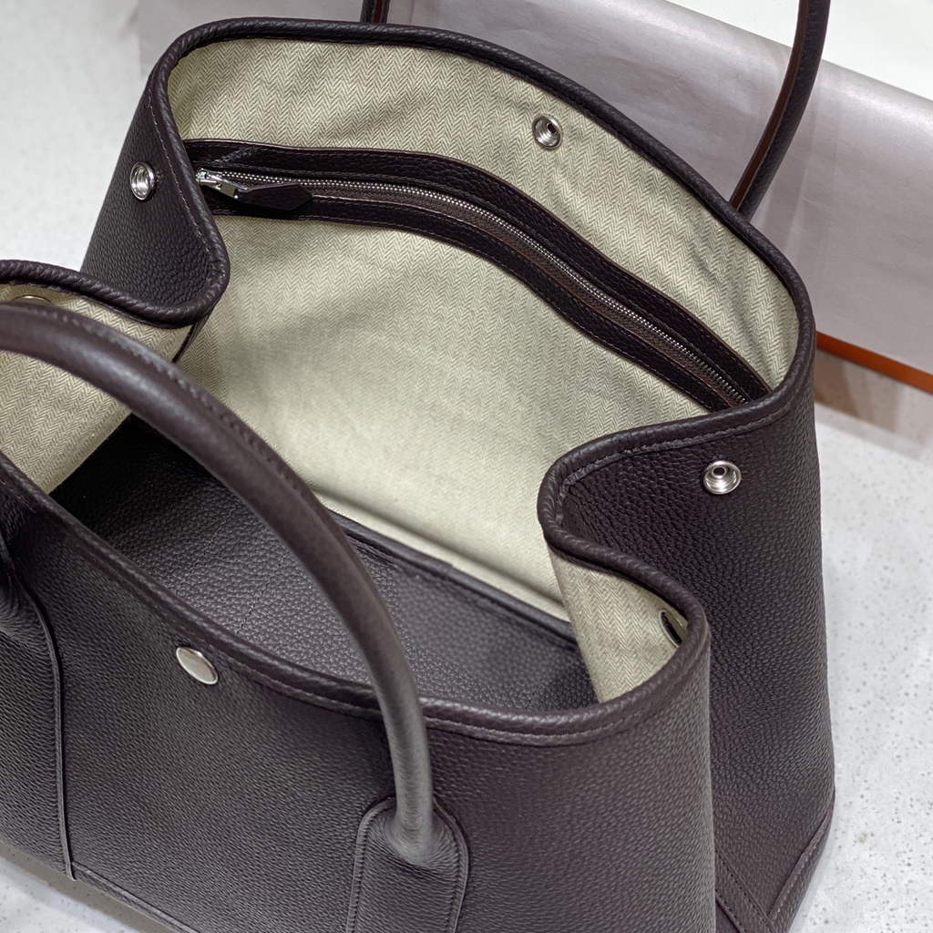 Hermes Garden Party 36 bag Brown Togo leather