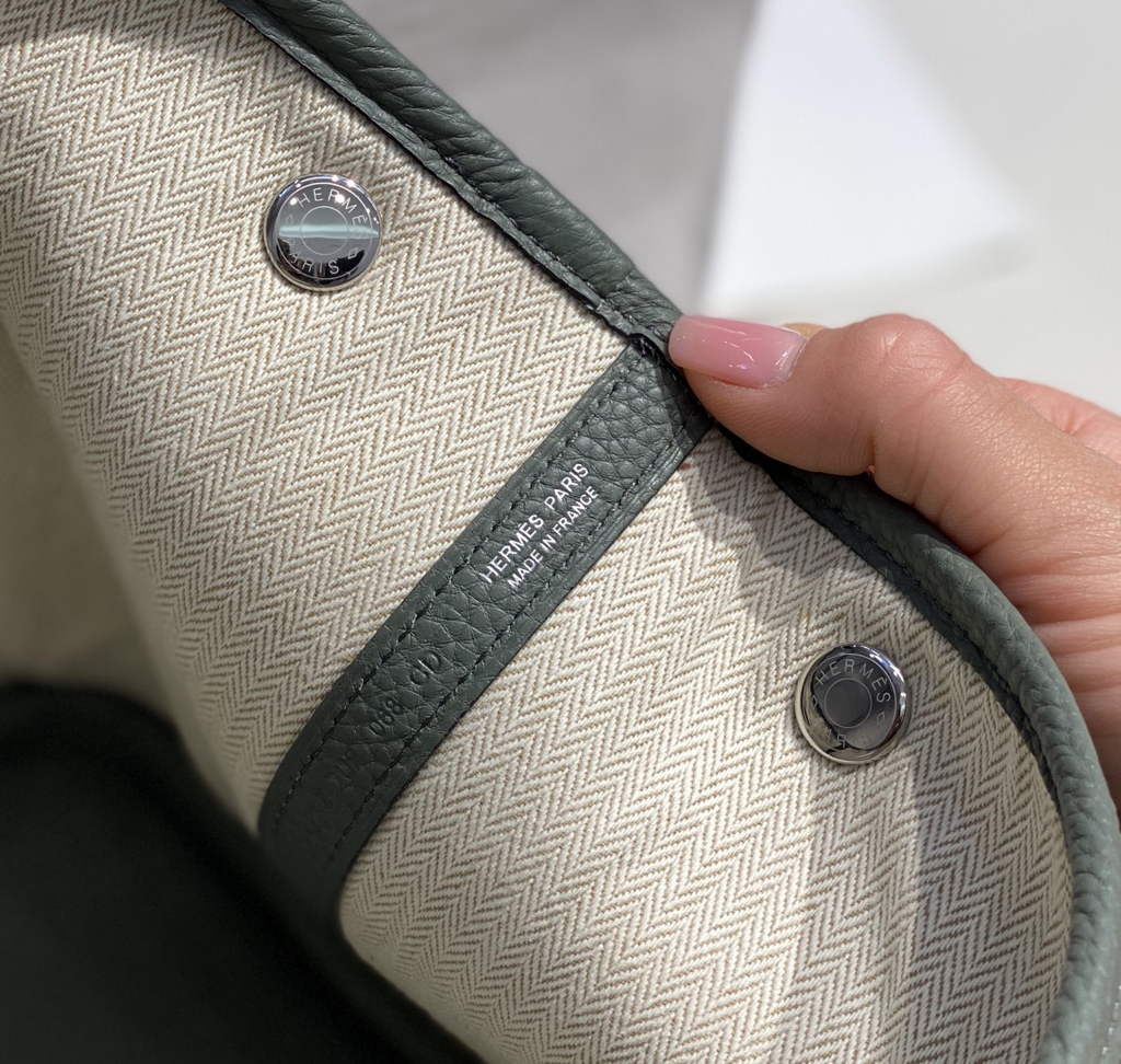 Hermes Garden Party 36 bag Green Togo leather