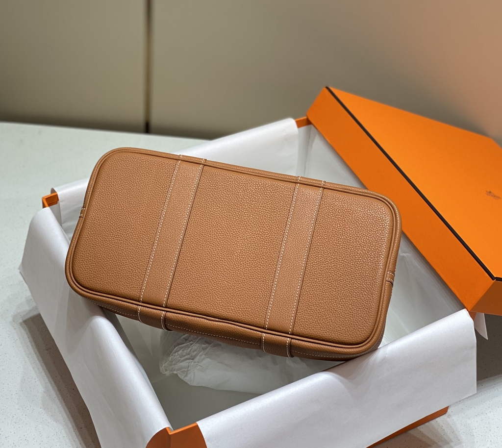 Hermes Garden Party 36 bag Light Brown Togo leather