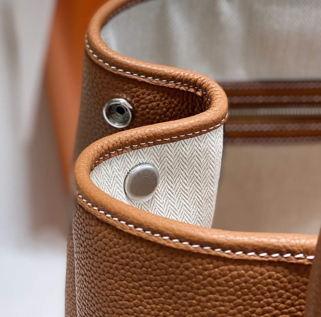 Hermes Garden Party 36 bag Light Brown Togo leather