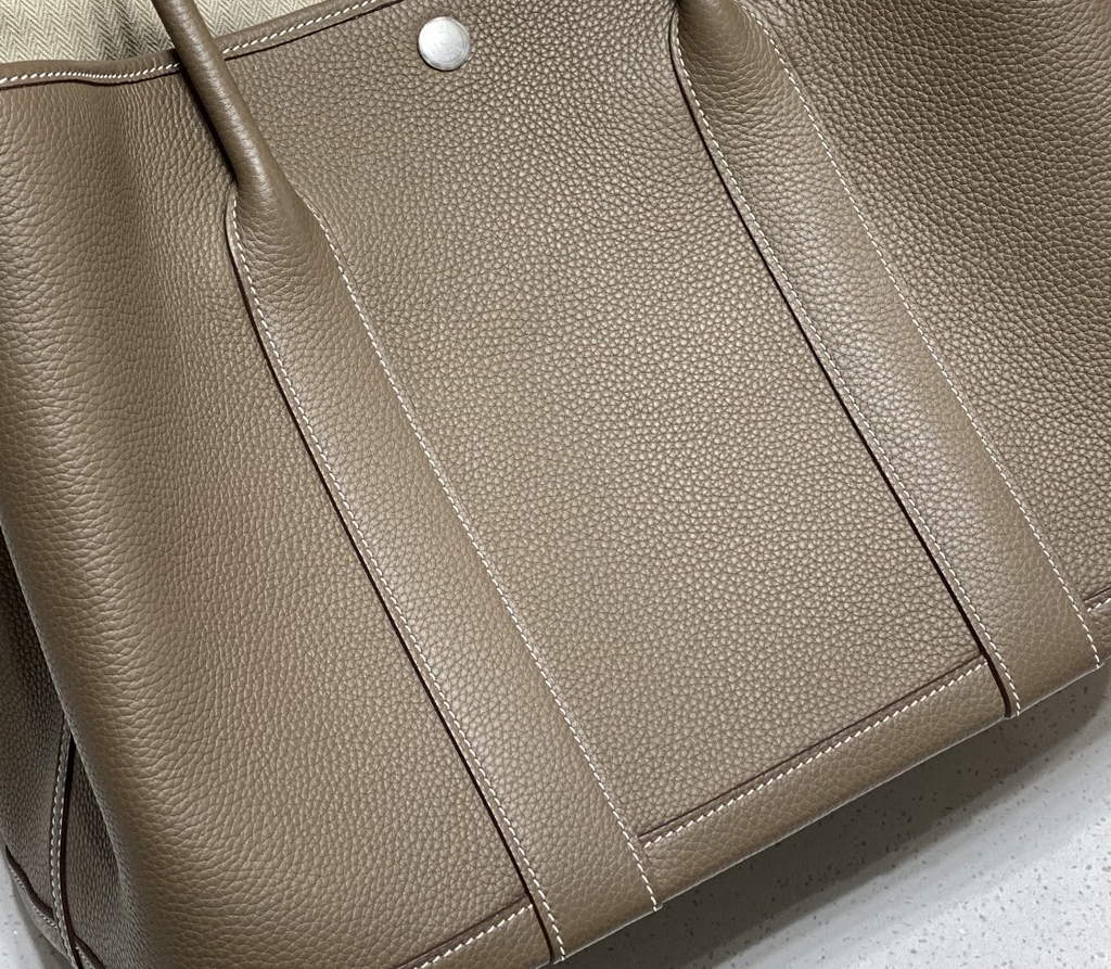 Hermes Garden Party 36 bag Gray Togo leather