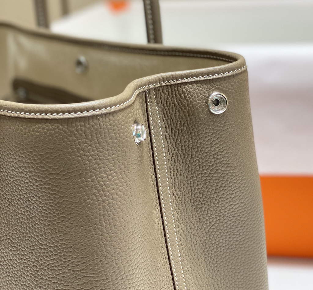 Hermes Garden Party 36 bag Gray Togo leather