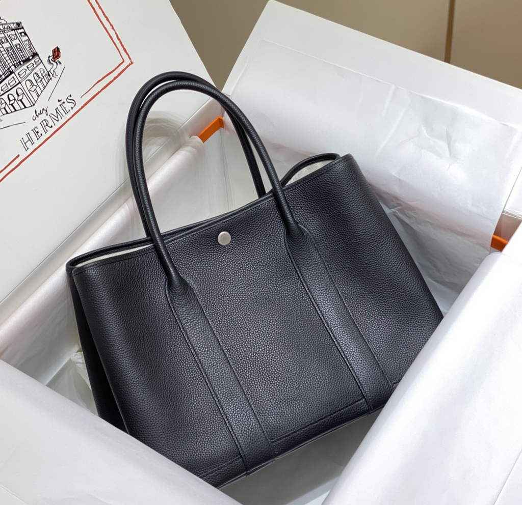 Hermes Garden Party 36 bag Black Togo leather