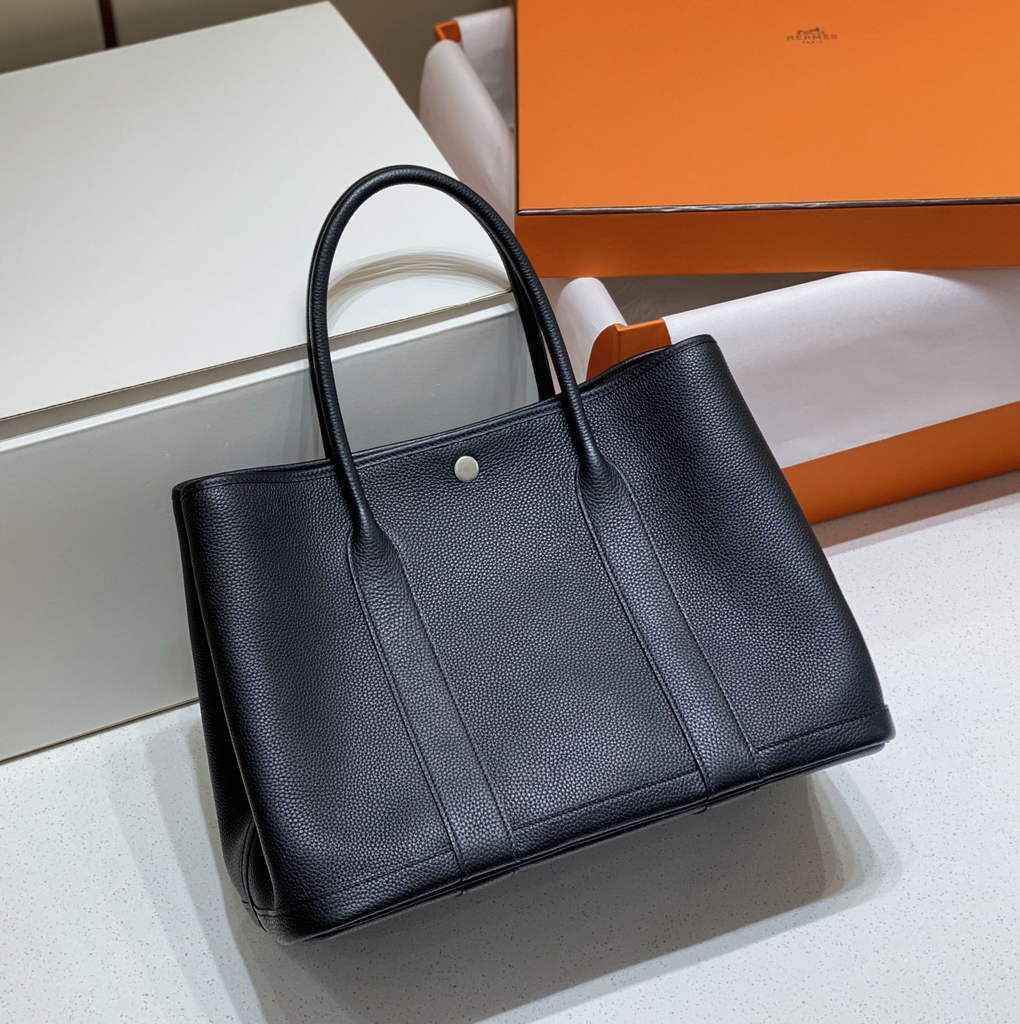 Hermes Garden Party 36 bag Black Togo leather