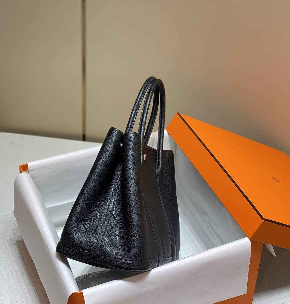 Hermes Garden Party 36 bag Black Togo leather