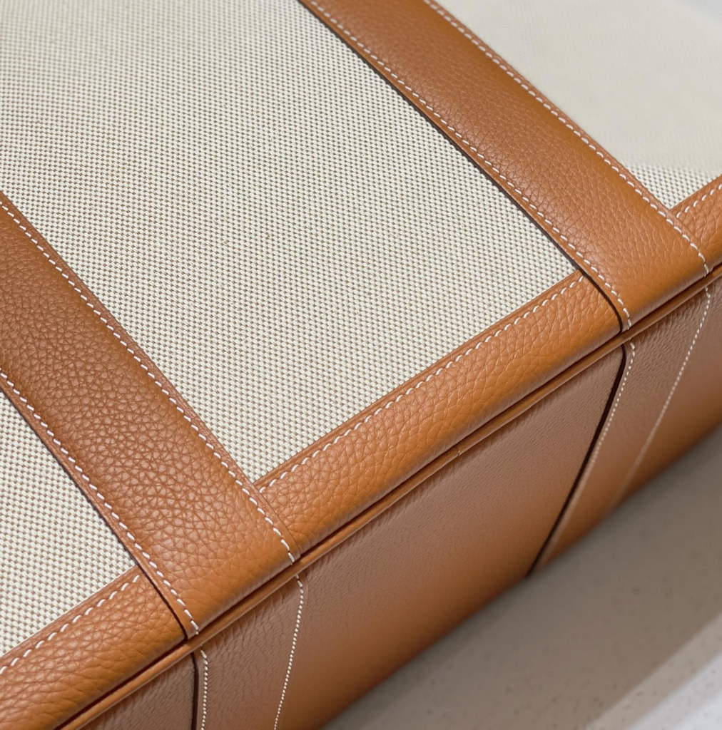 Hermes Garden Party 36 bag H066781 Canvas Togo leather Orange