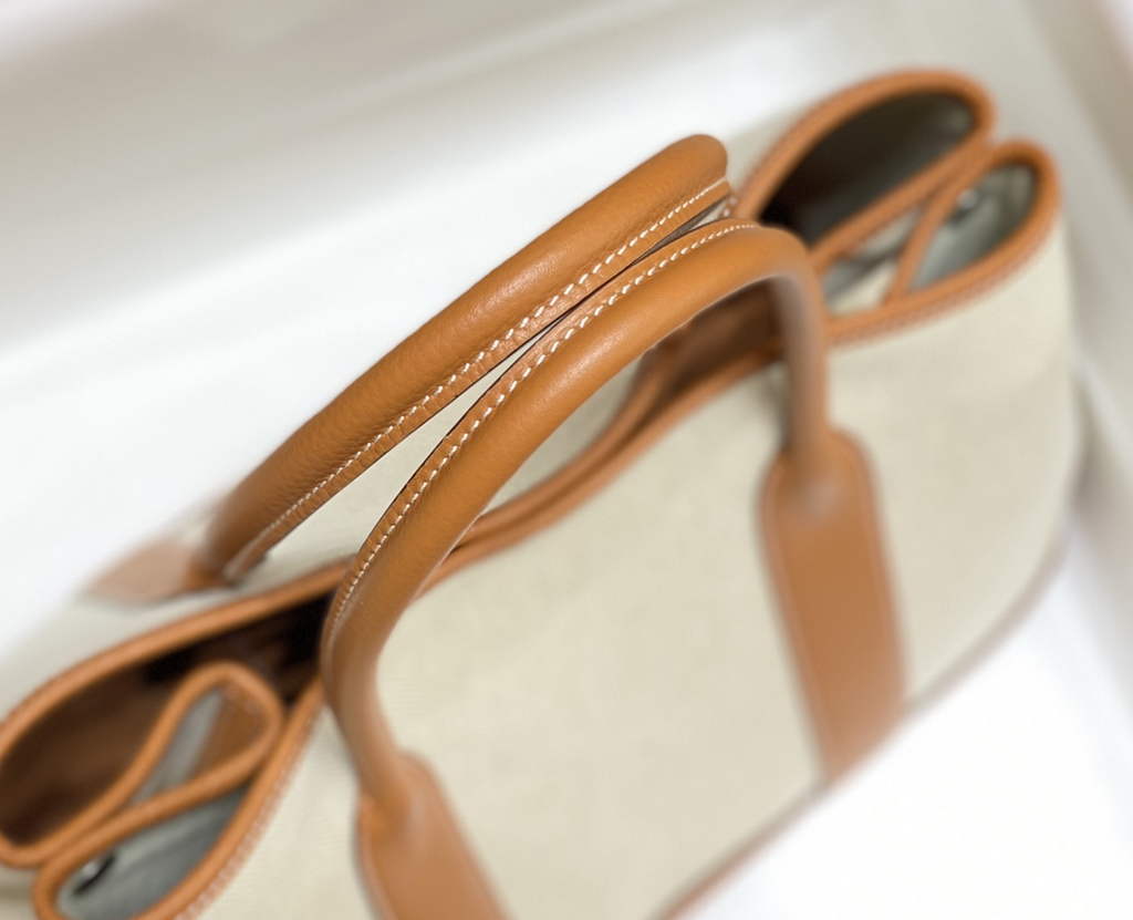Hermes Garden Party 36 bag H066781 Canvas Togo leather Orange