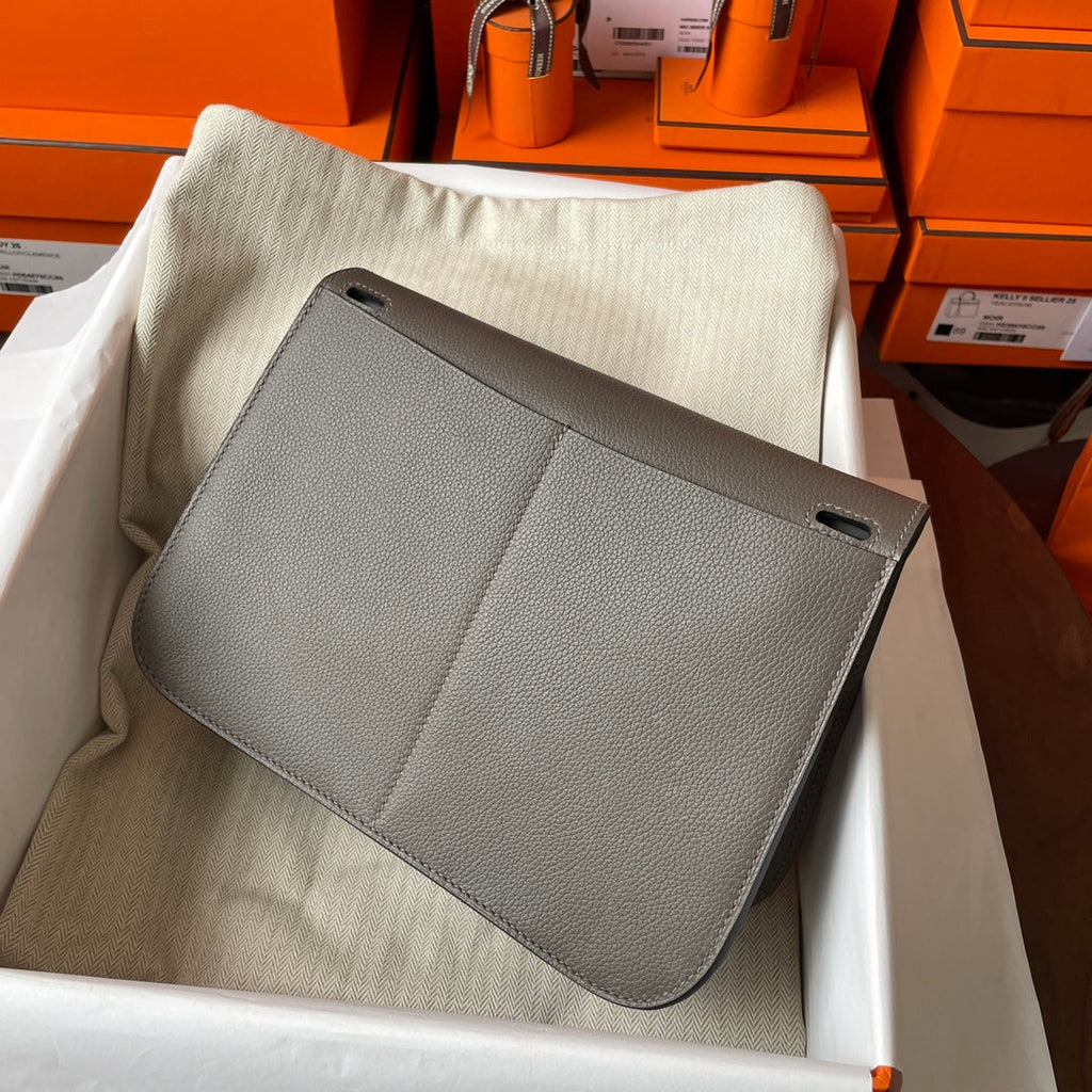 Hermes Halzan 25 Bag Togo Leather Gold H082180