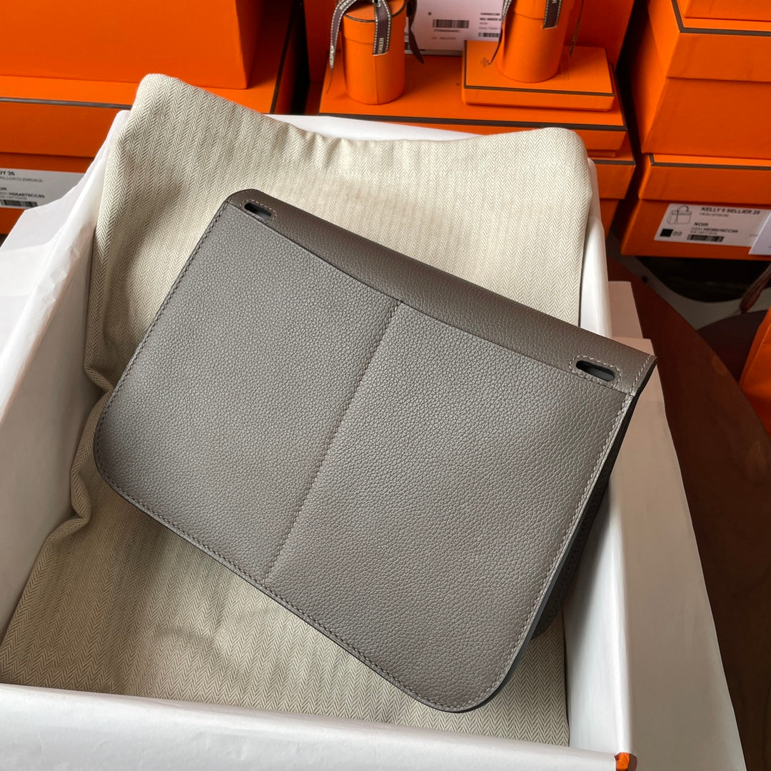 Hermes Halzan 25 Bag Togo Leather Gold H082180