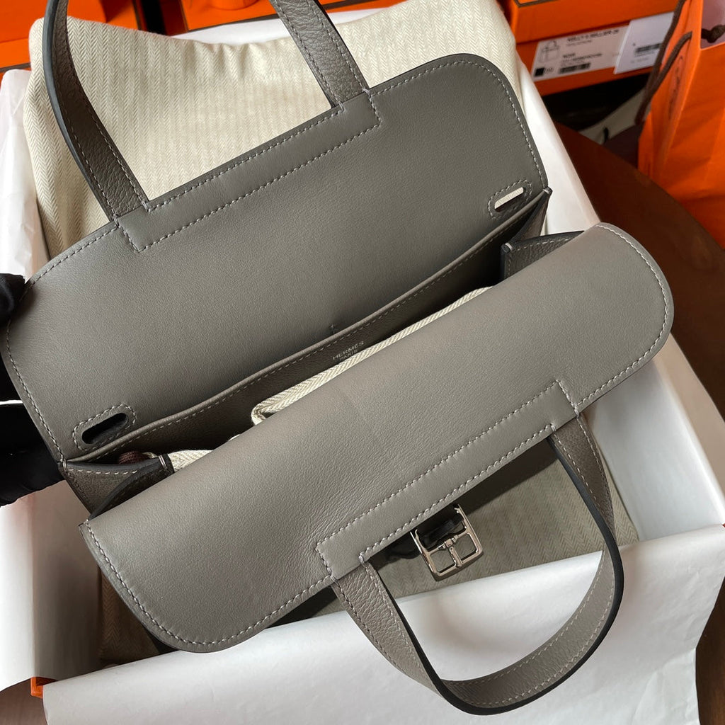 Hermes Halzan 25 Bag Togo Leather Gold H082180