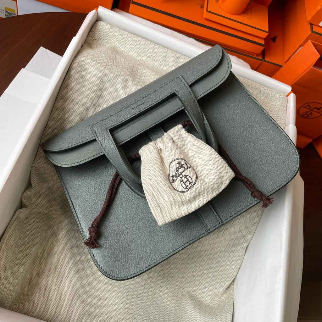 Hermes Halzan 25 Bag Togo Leather Gold H082183