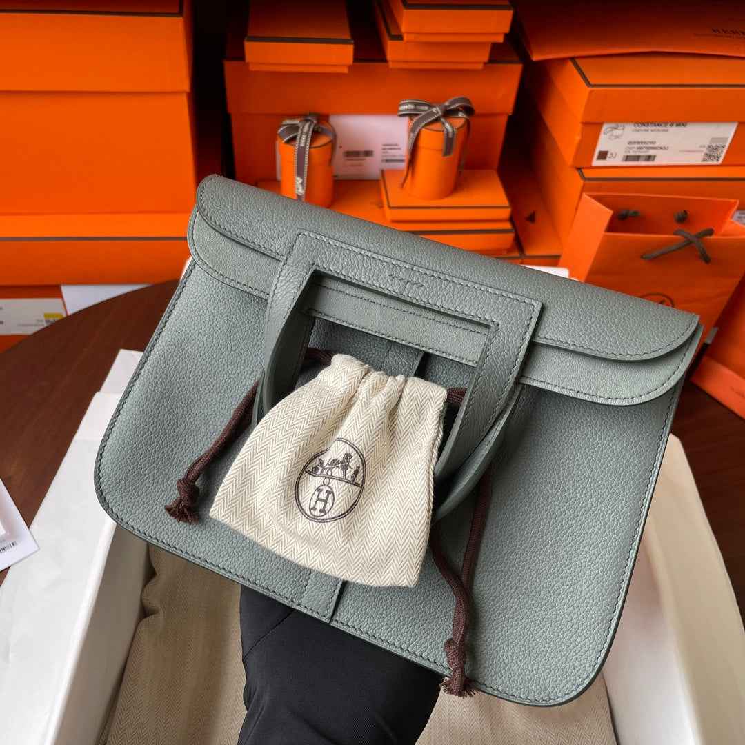 Hermes Halzan 25 Bag Togo Leather Gold H082183