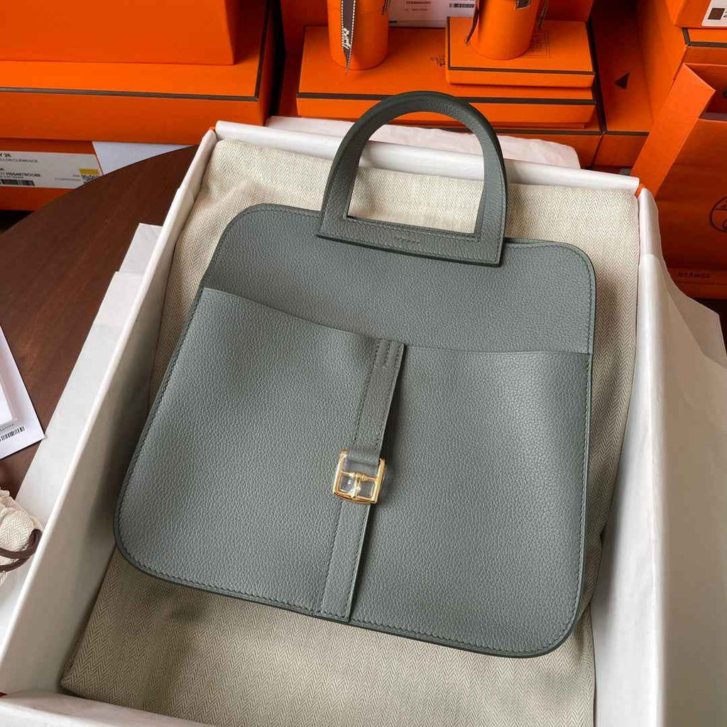 Hermes Halzan 25 Bag Togo Leather Gold H082183