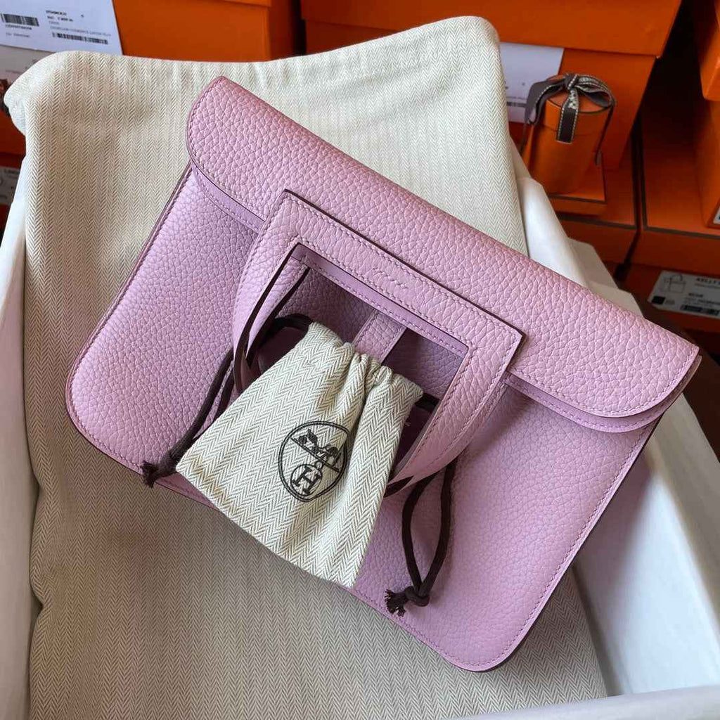 Hermes Halzan 25 Bag Togo Leather Gold H082184