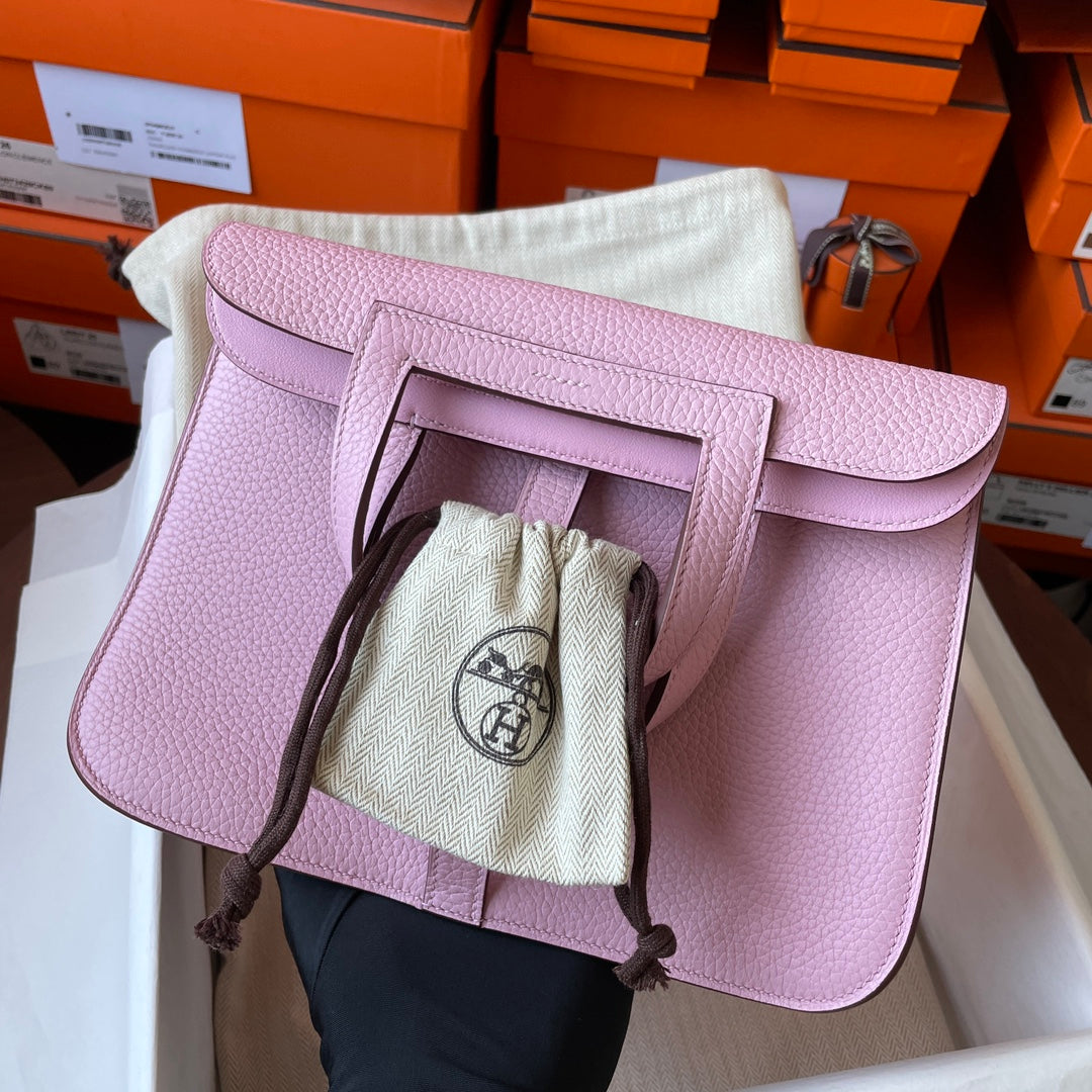 Hermes Halzan 25 Bag Togo Leather Gold H082184