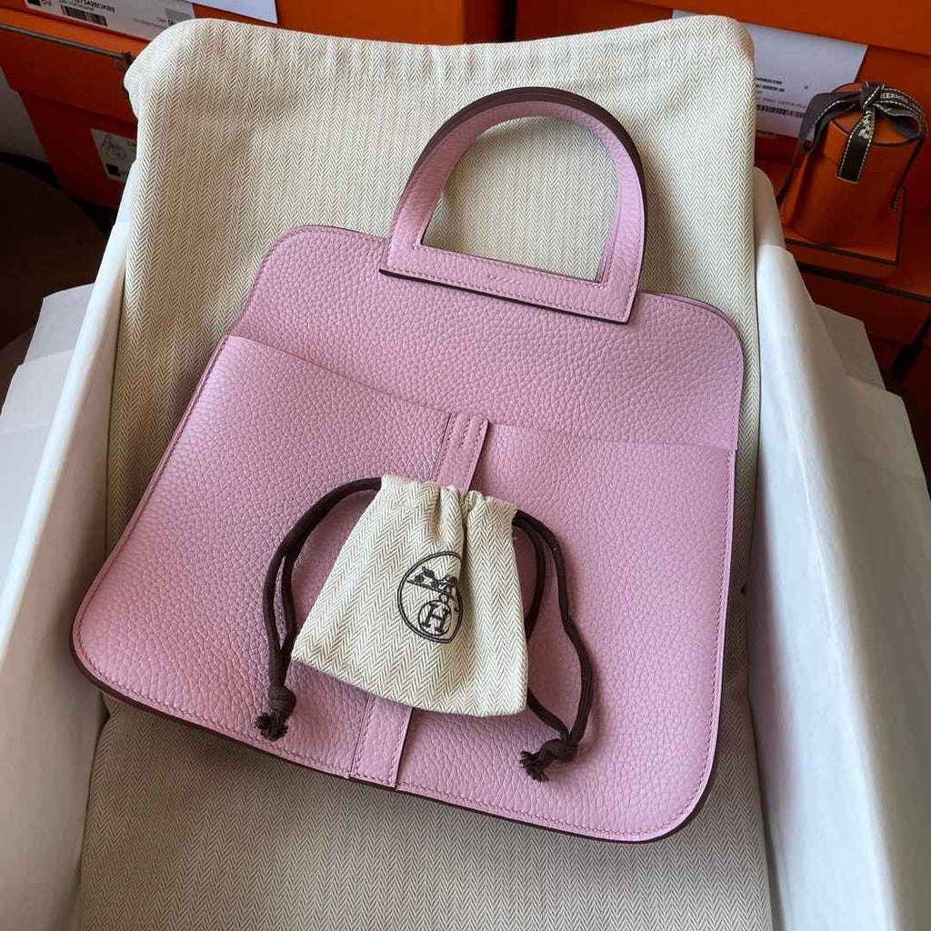 Hermes Halzan 25 Bag Togo Leather Gold H082184