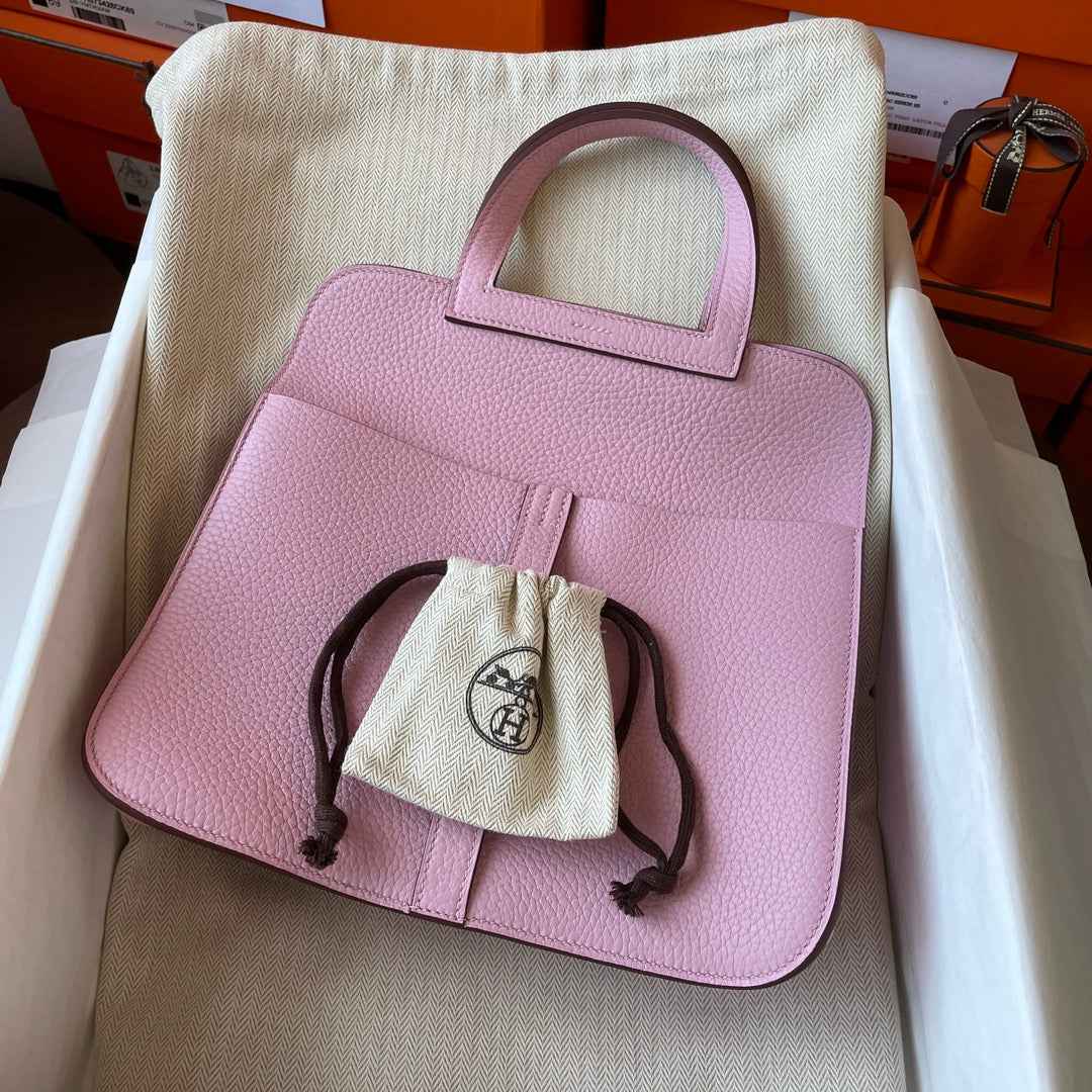 Hermes Halzan 25 Bag Togo Leather Gold H082184