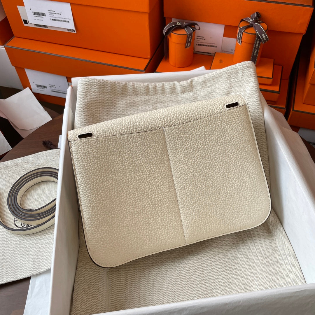 Hermes Halzan 25 Bag Togo Leather Gold H082187