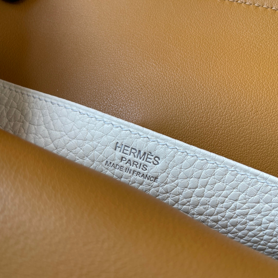 Hermes Halzan 25 Bag Togo Leather Gold H082187