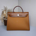 Hermès Herbag Zip 31 hobnailed bag h085131 brown