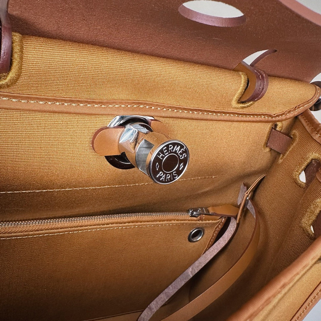 Hermès Herbag Zip 31 hobnailed bag h085131 brown