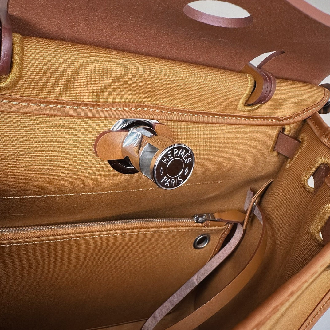 Hermès Herbag Zip 31 hobnailed bag h085131 brown