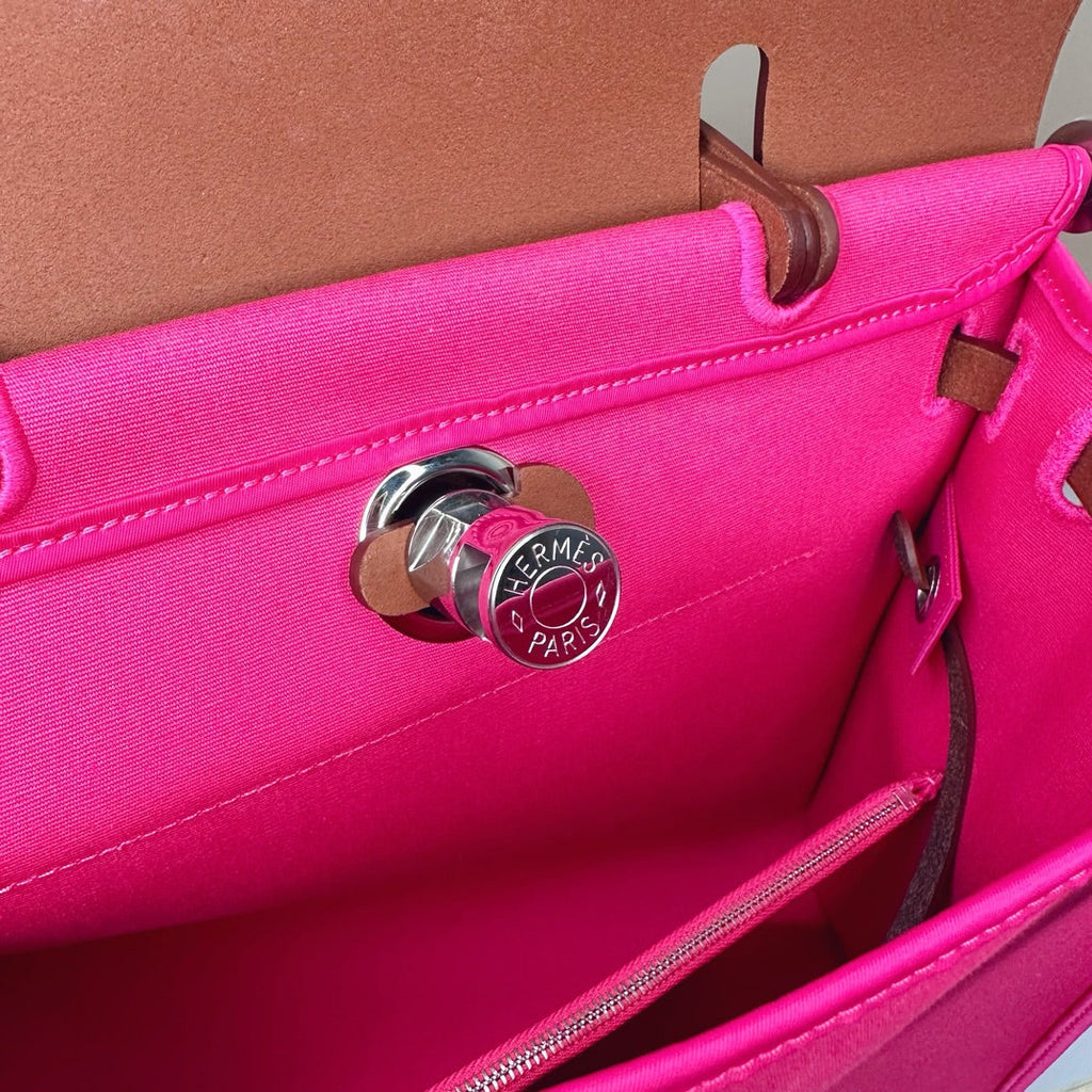 Hermès Herbag Zip 31 hobnailed bag h085131 brown plum