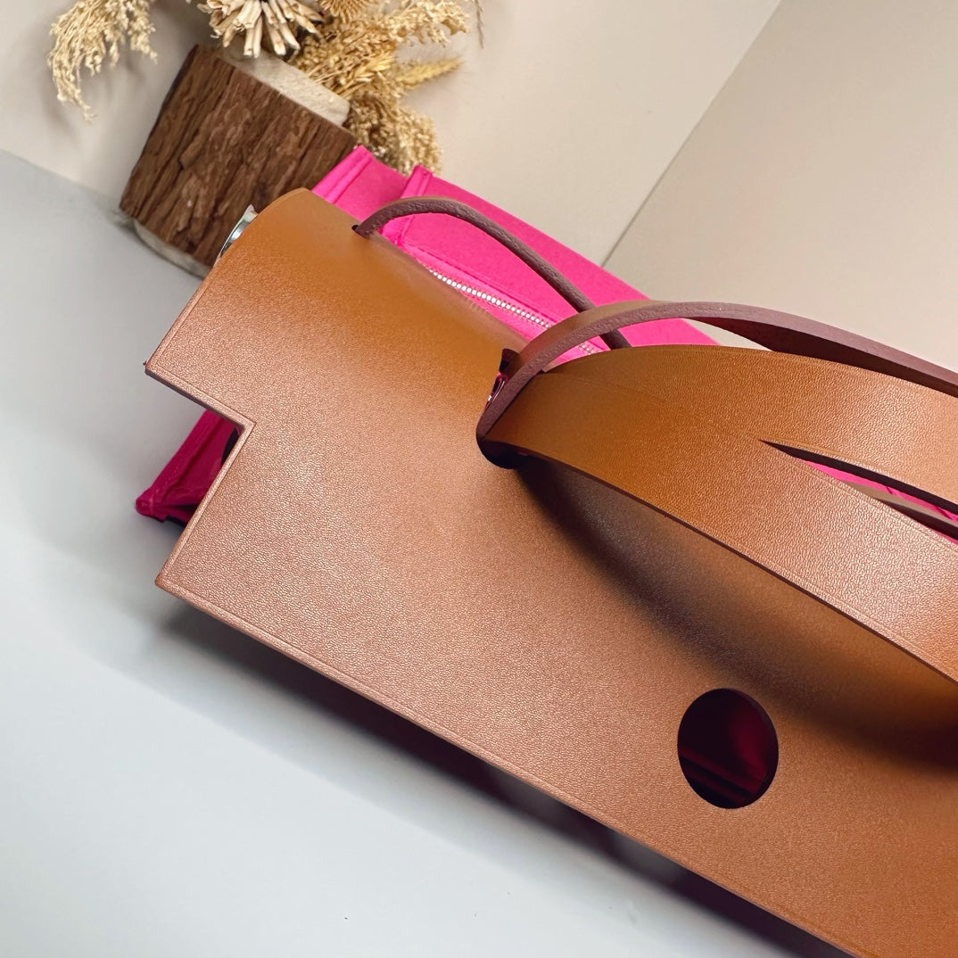 Hermès Herbag Zip 31 hobnailed bag h085131 brown plum