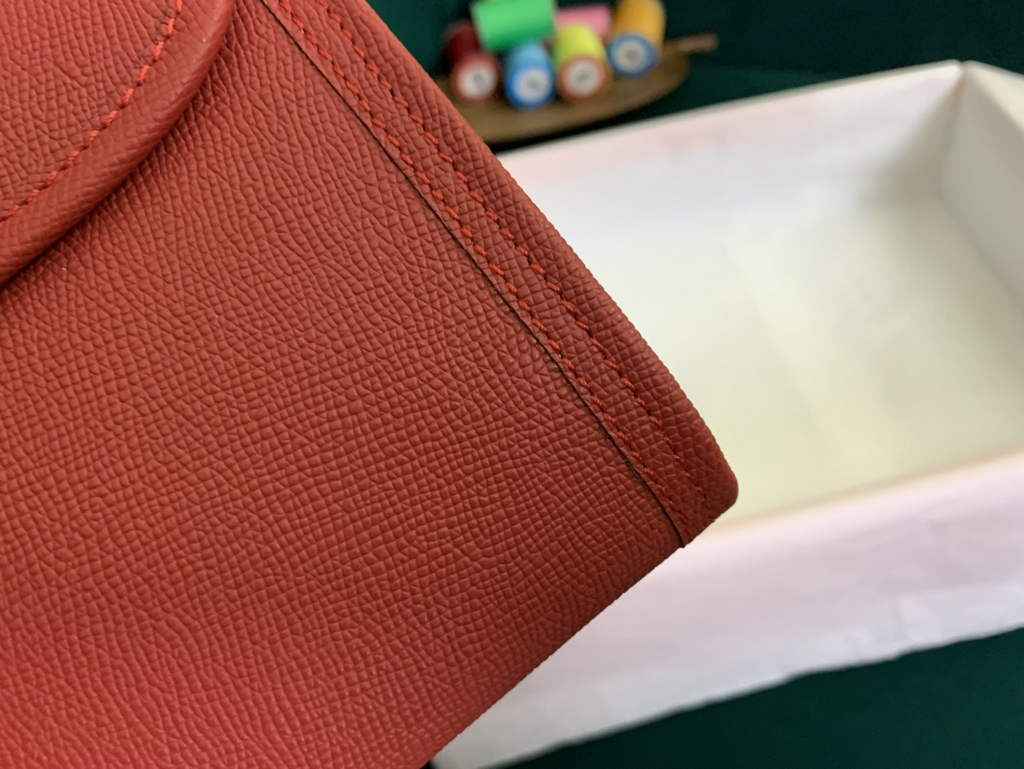 Hermes Jige 29cm Wallet Clutch In Epsom Leather Red