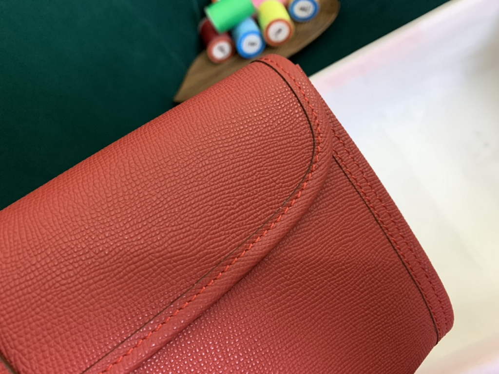 Hermes Jige 29cm Wallet Clutch In Epsom Leather Red