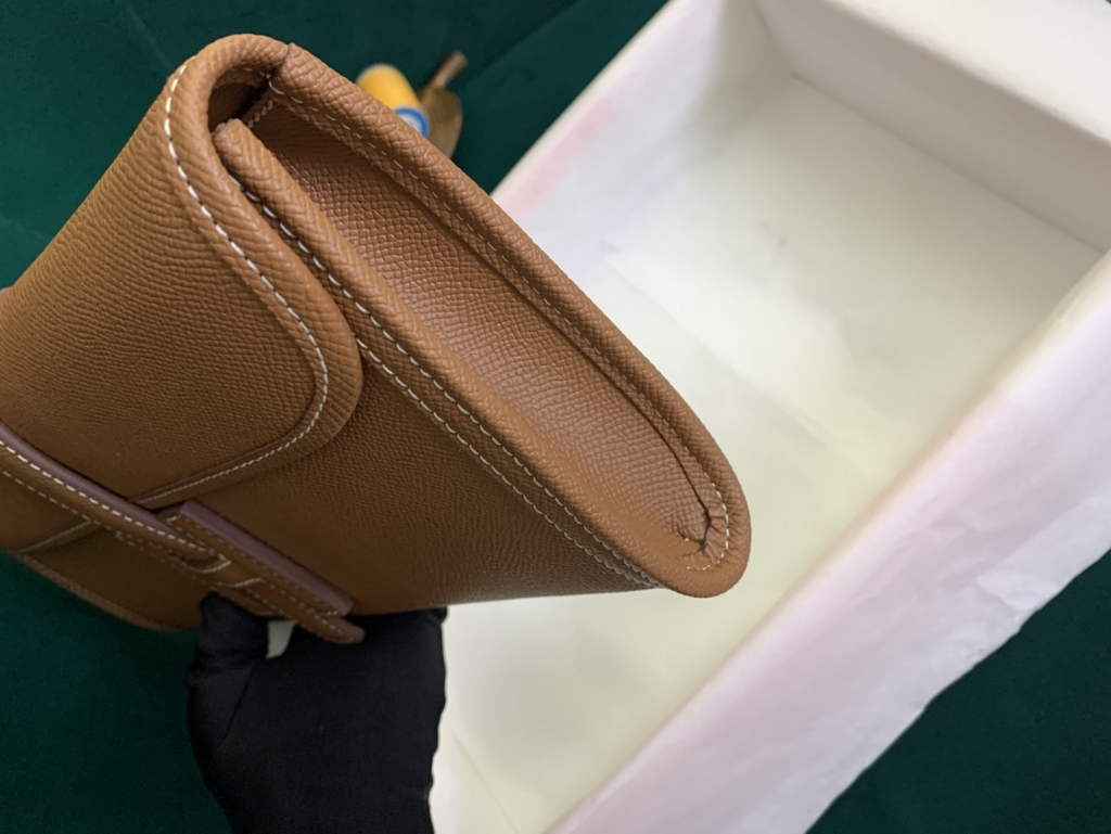 Hermes Jige 29cm Wallet Clutch In Epsom Leather Light Brown