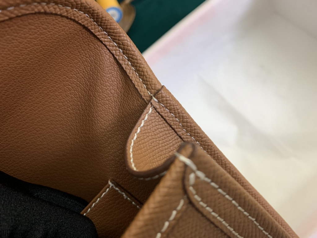 Hermes Jige 29cm Wallet Clutch In Epsom Leather Light Brown