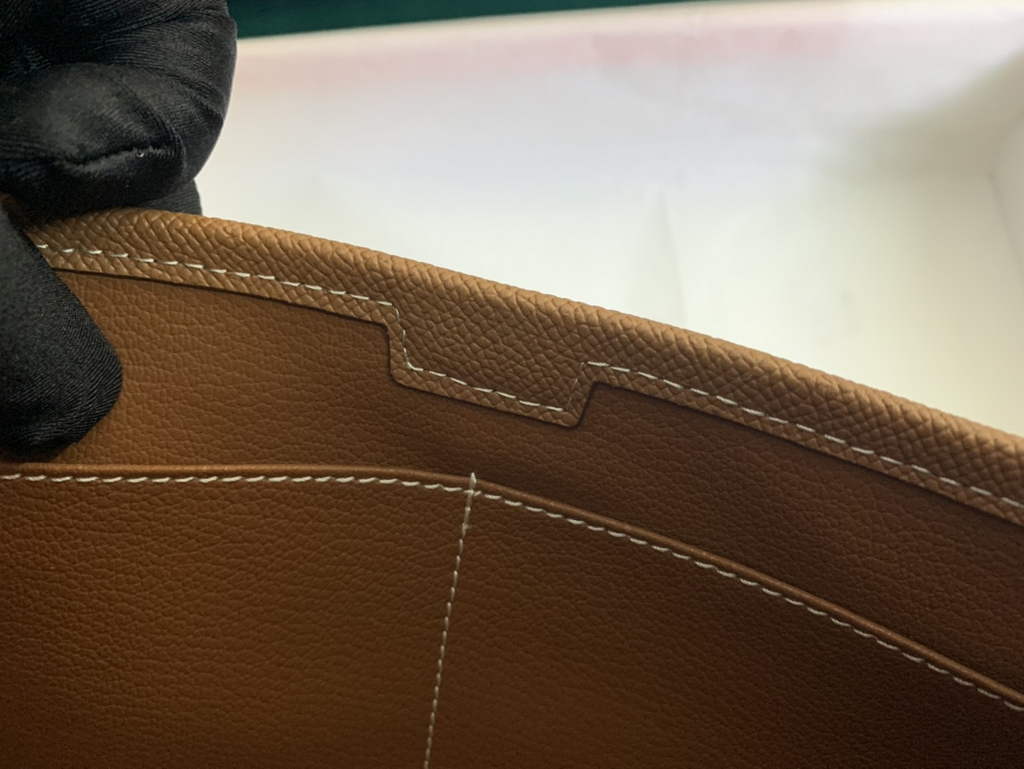 Hermes Jige 29cm Wallet Clutch In Epsom Leather Light Brown