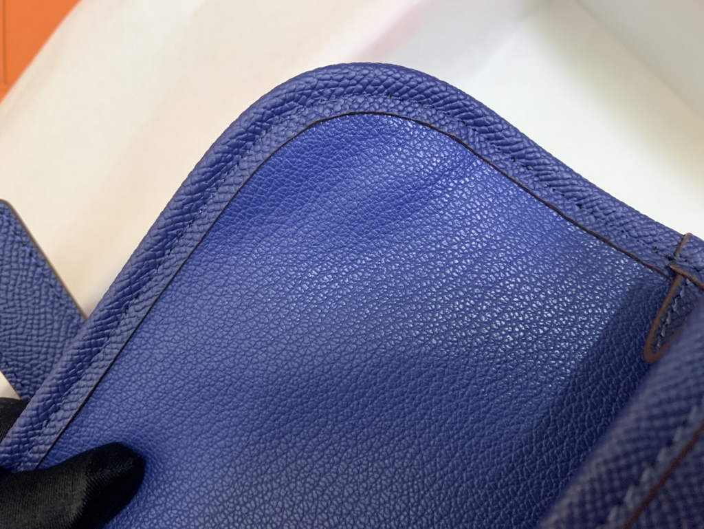 Hermes Jige 29cm Wallet Clutch In Epsom Leather Dark Blue
